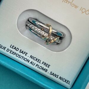 House of Harlow 1960 Two-Tone Stacked Ring